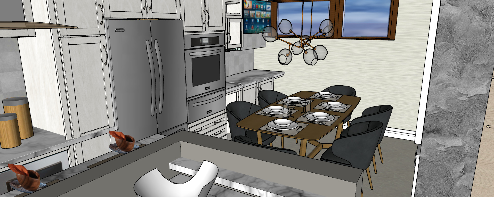 apartment layout 3D model_36