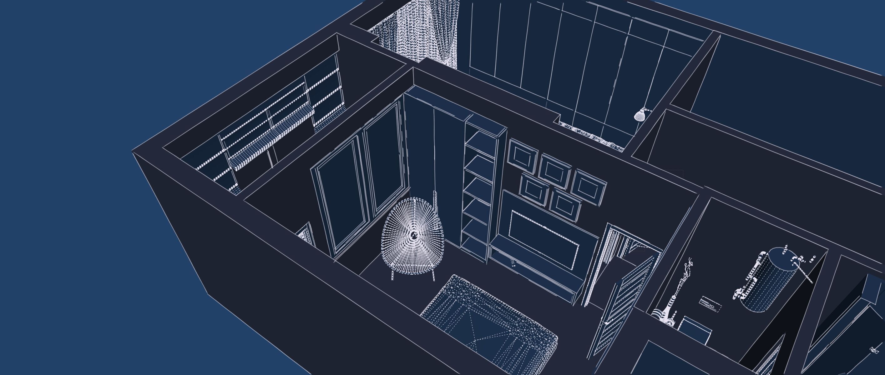 apartment layout 3D model_58