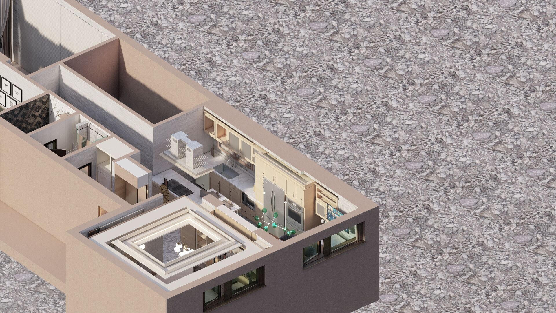 apartment layout 3D model_15