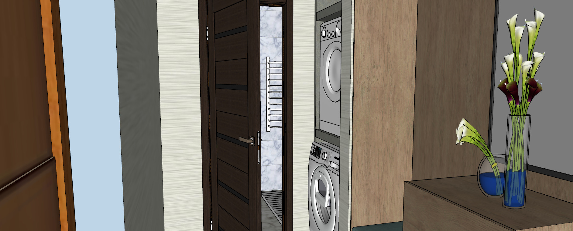 apartment layout 3D model_41