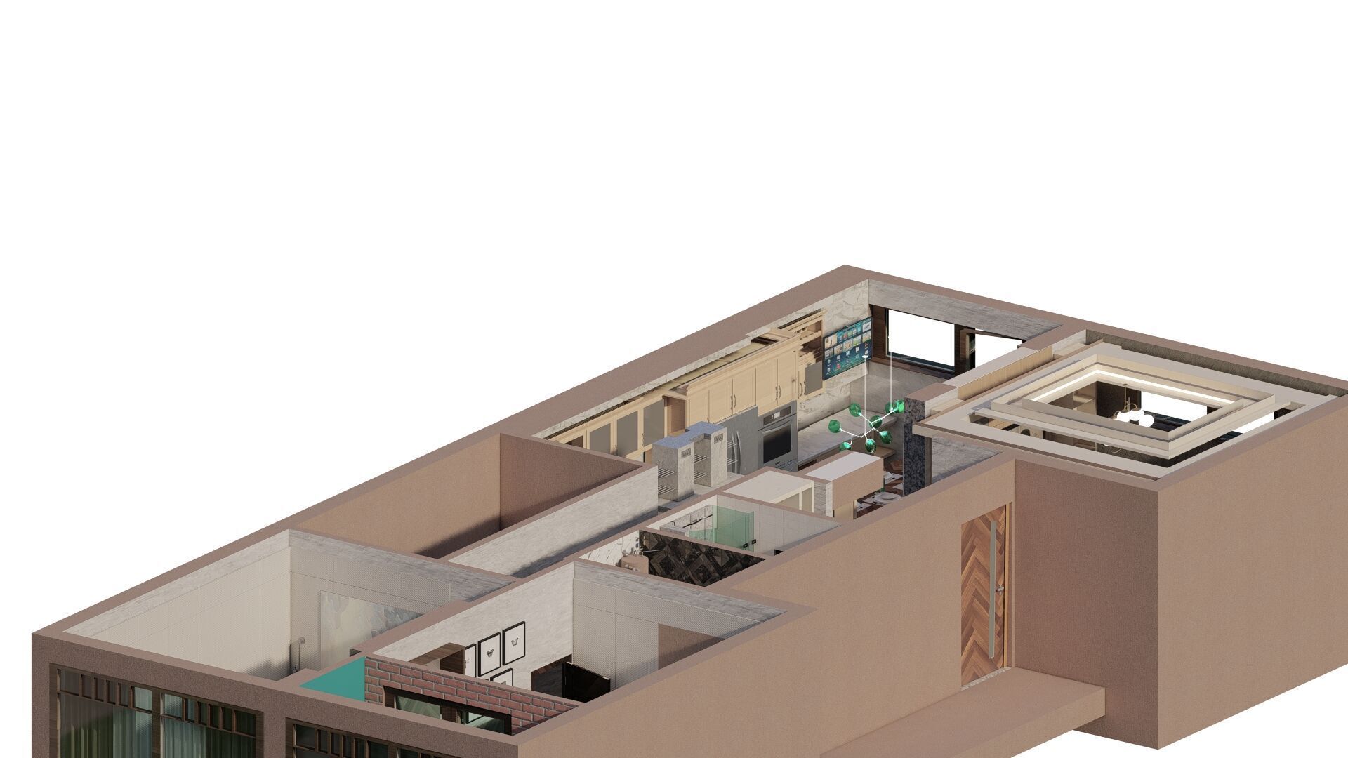 apartment layout 3D model_5