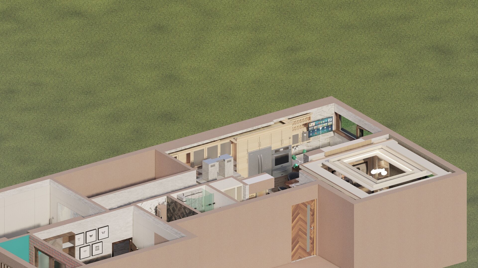 apartment layout 3D model_4