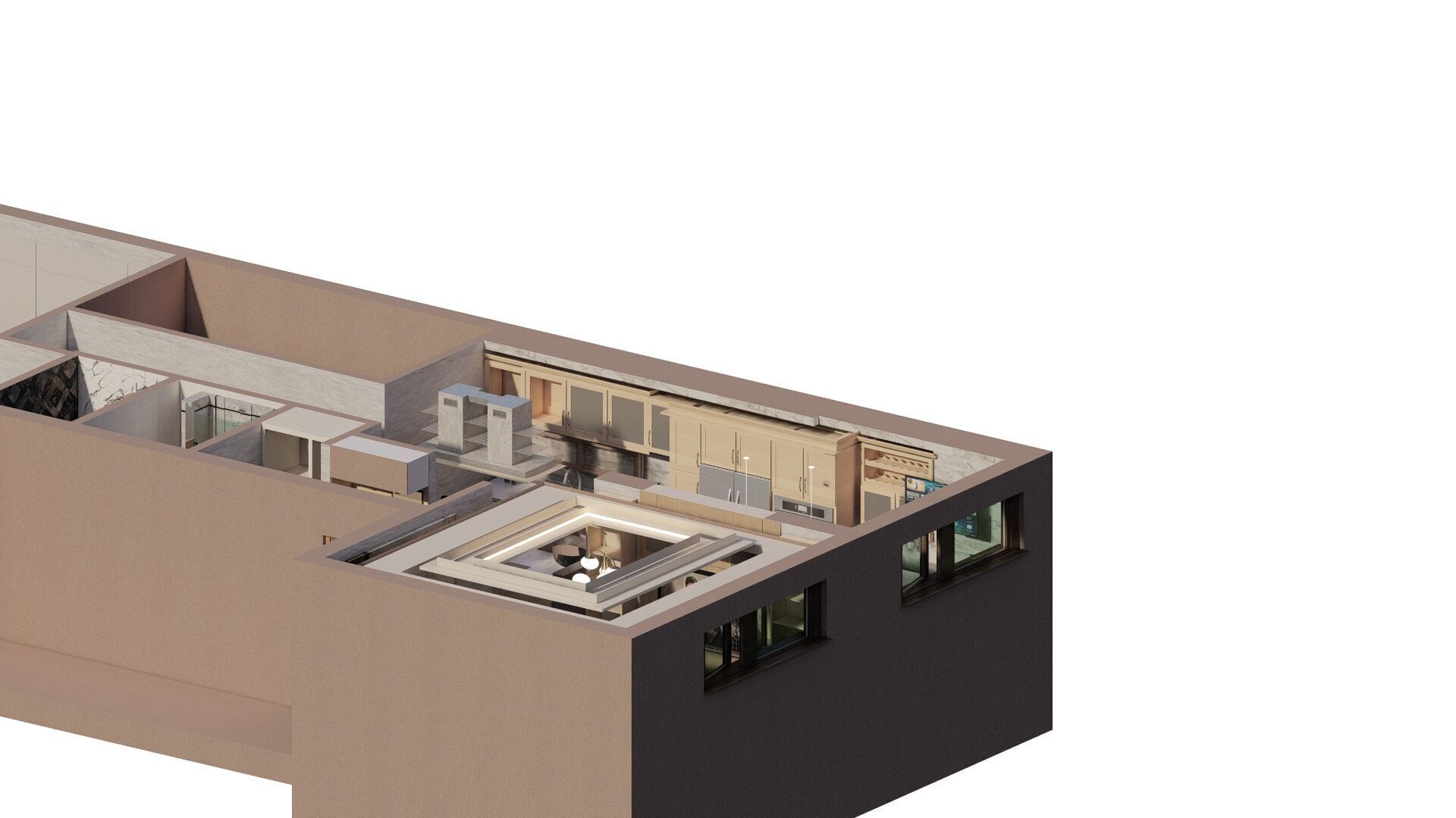 apartment layout 3D model_1