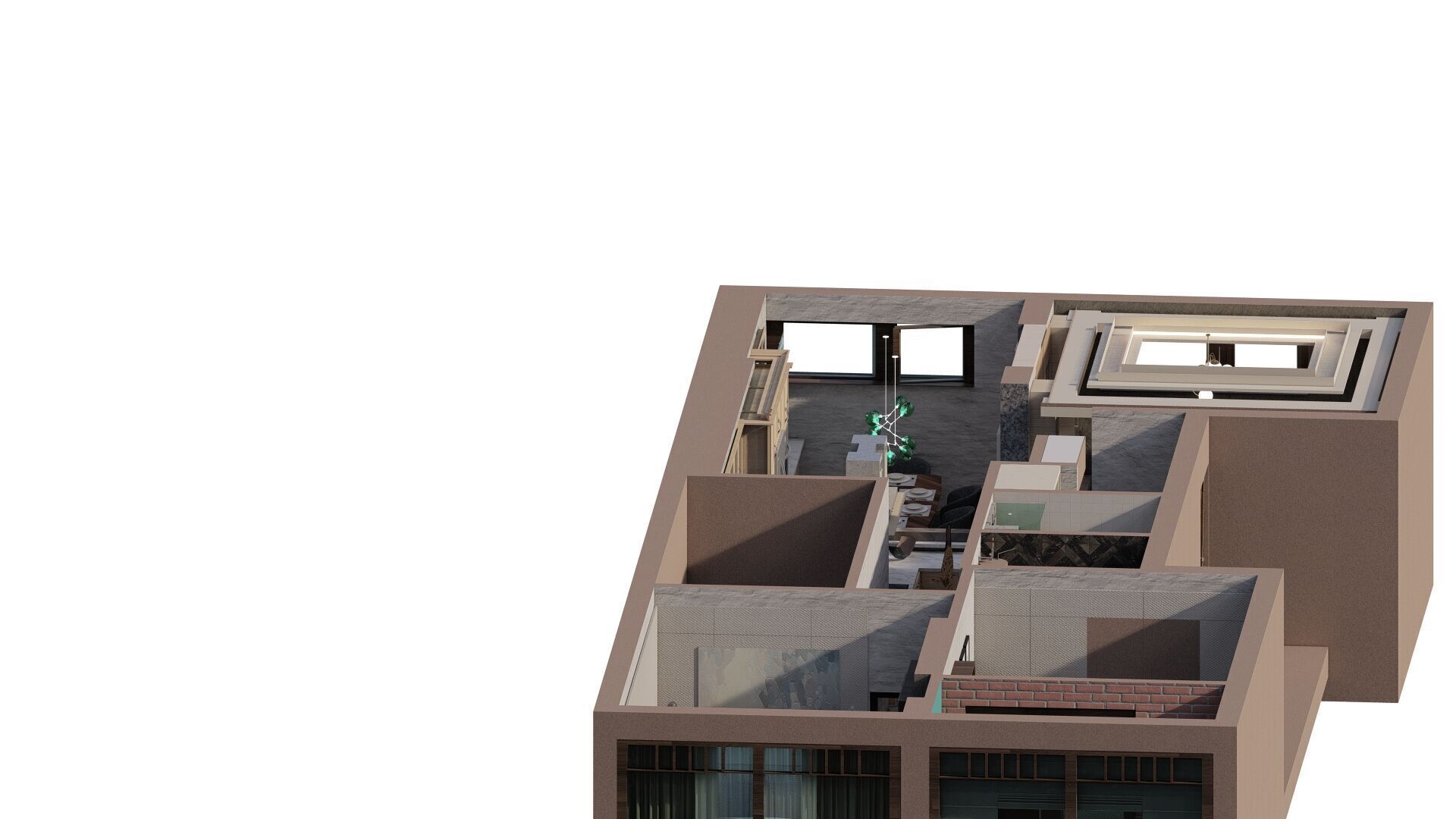 apartment layout 3D model_7