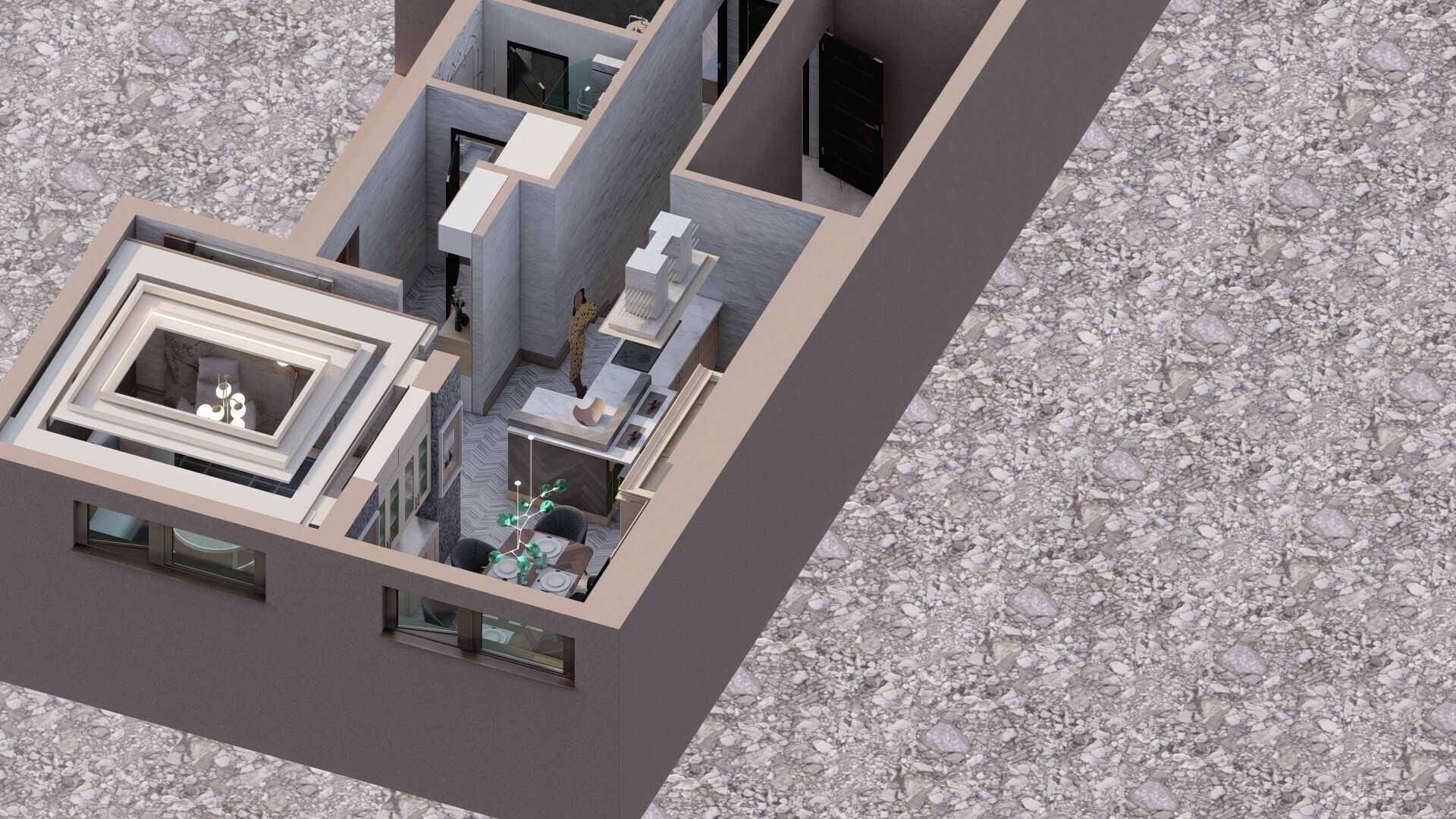apartment layout 3D model_13