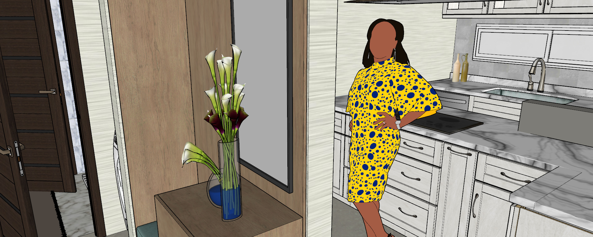 apartment layout 3D model_34