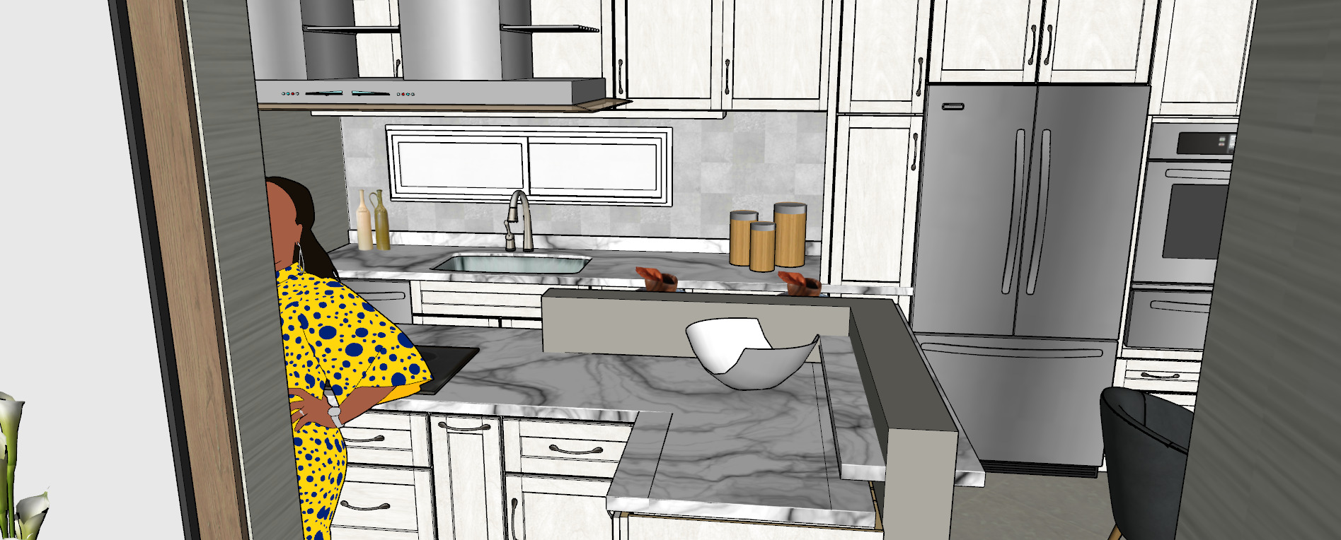 apartment layout 3D model_35