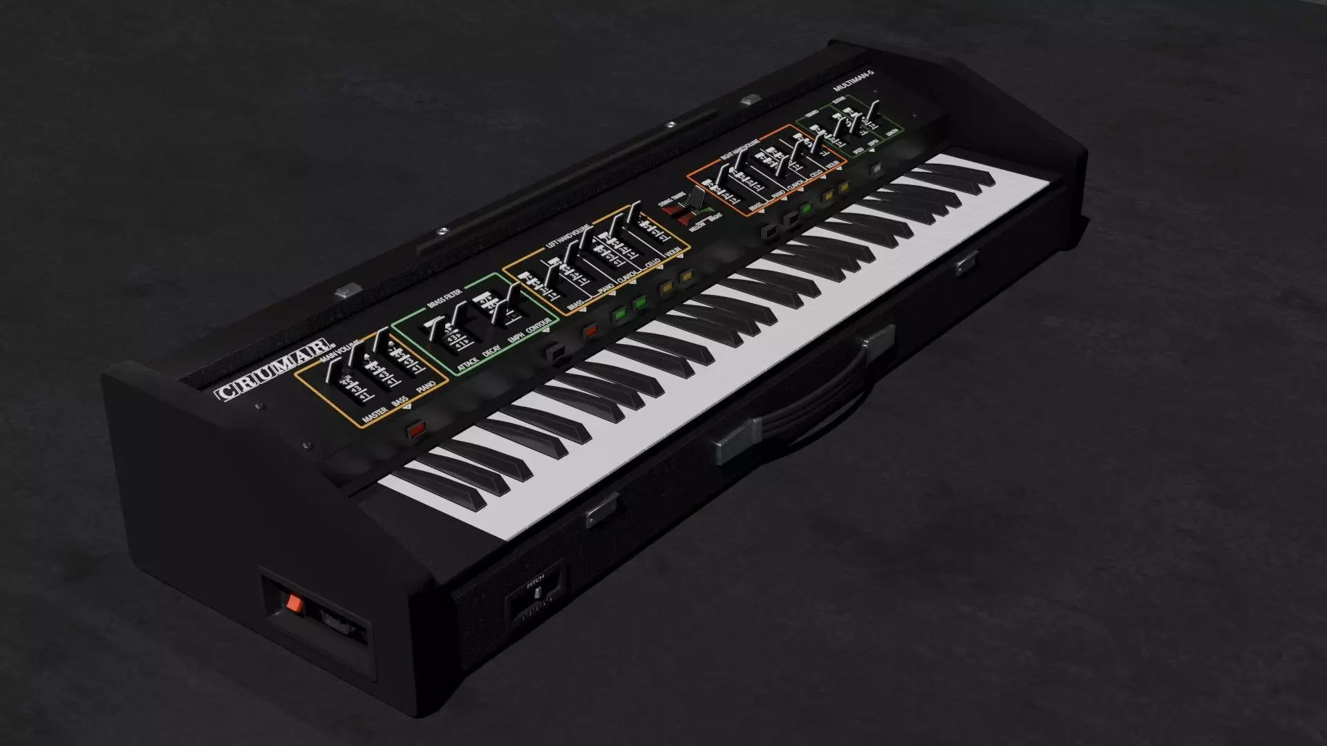 Synthesizer Crumar Multiman-s 3D model