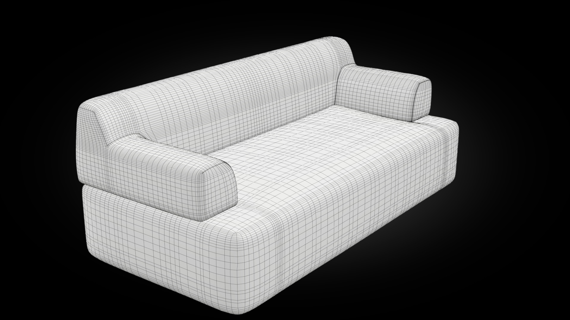 Forma two seat with armrest 3D model_21