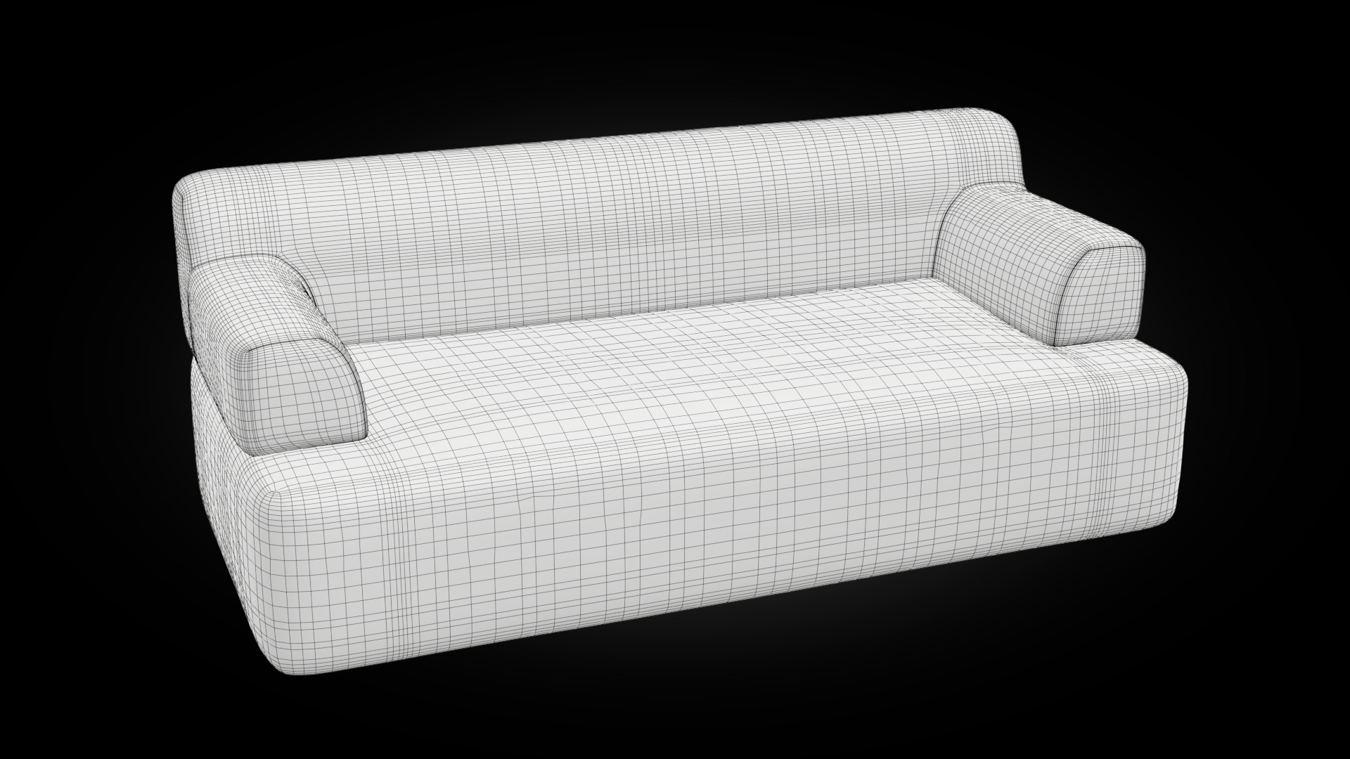 Forma two seat with armrest 3D model_12