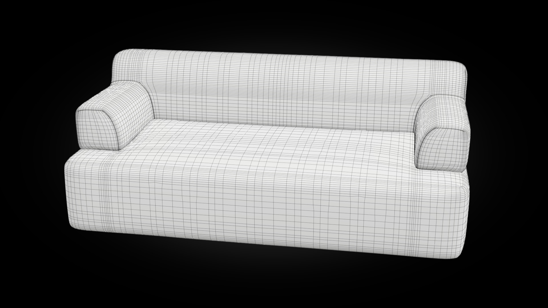 Forma two seat with armrest 3D model_14