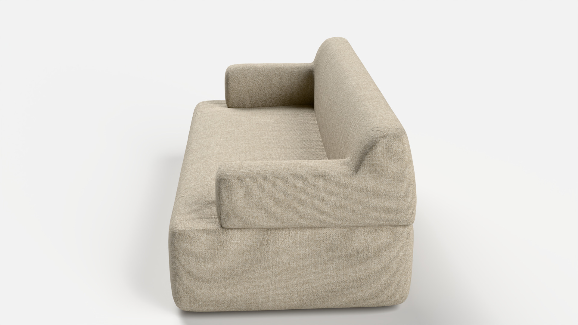 Forma two seat with armrest 3D model_4