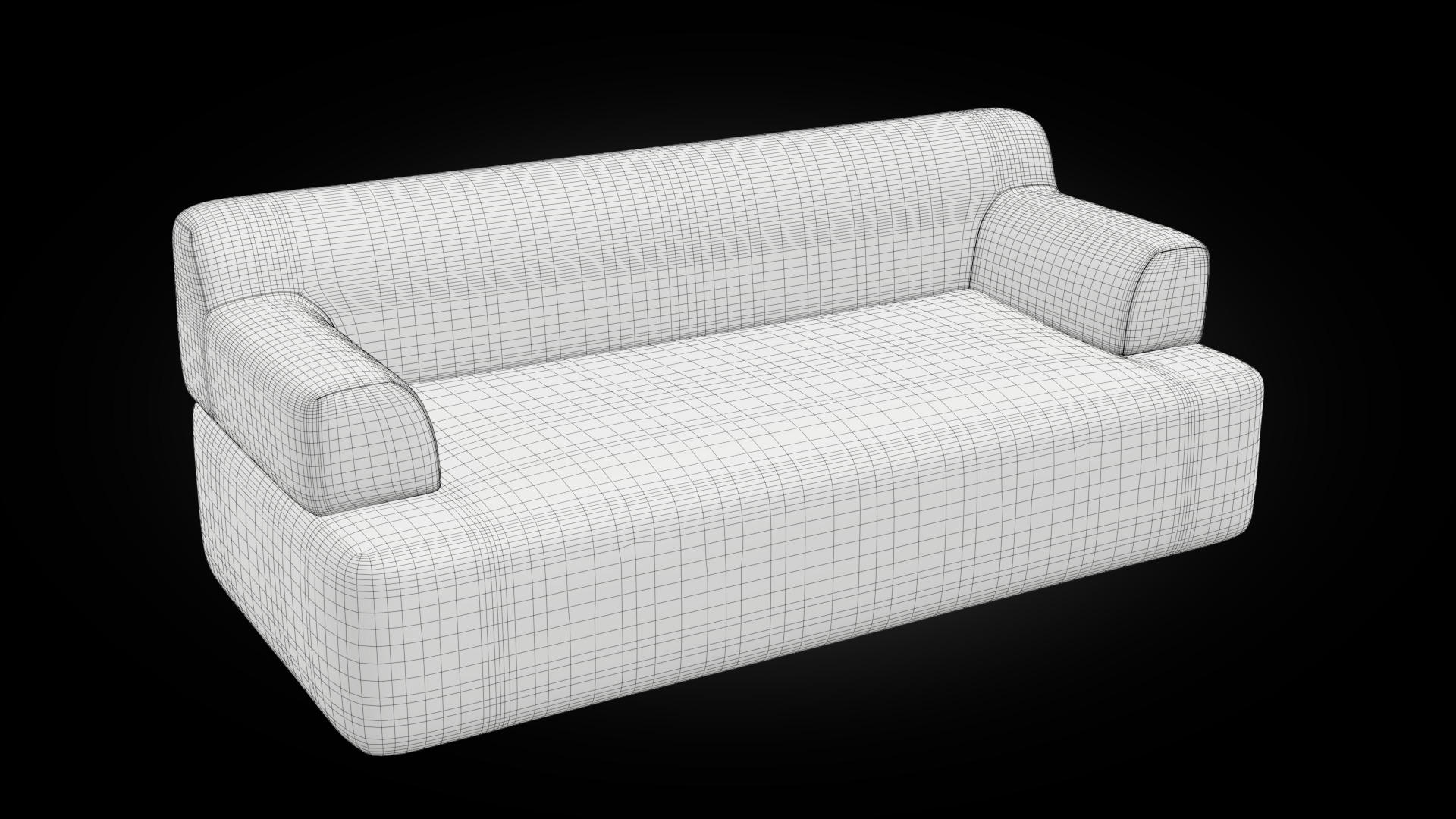Forma two seat with armrest 3D model_22