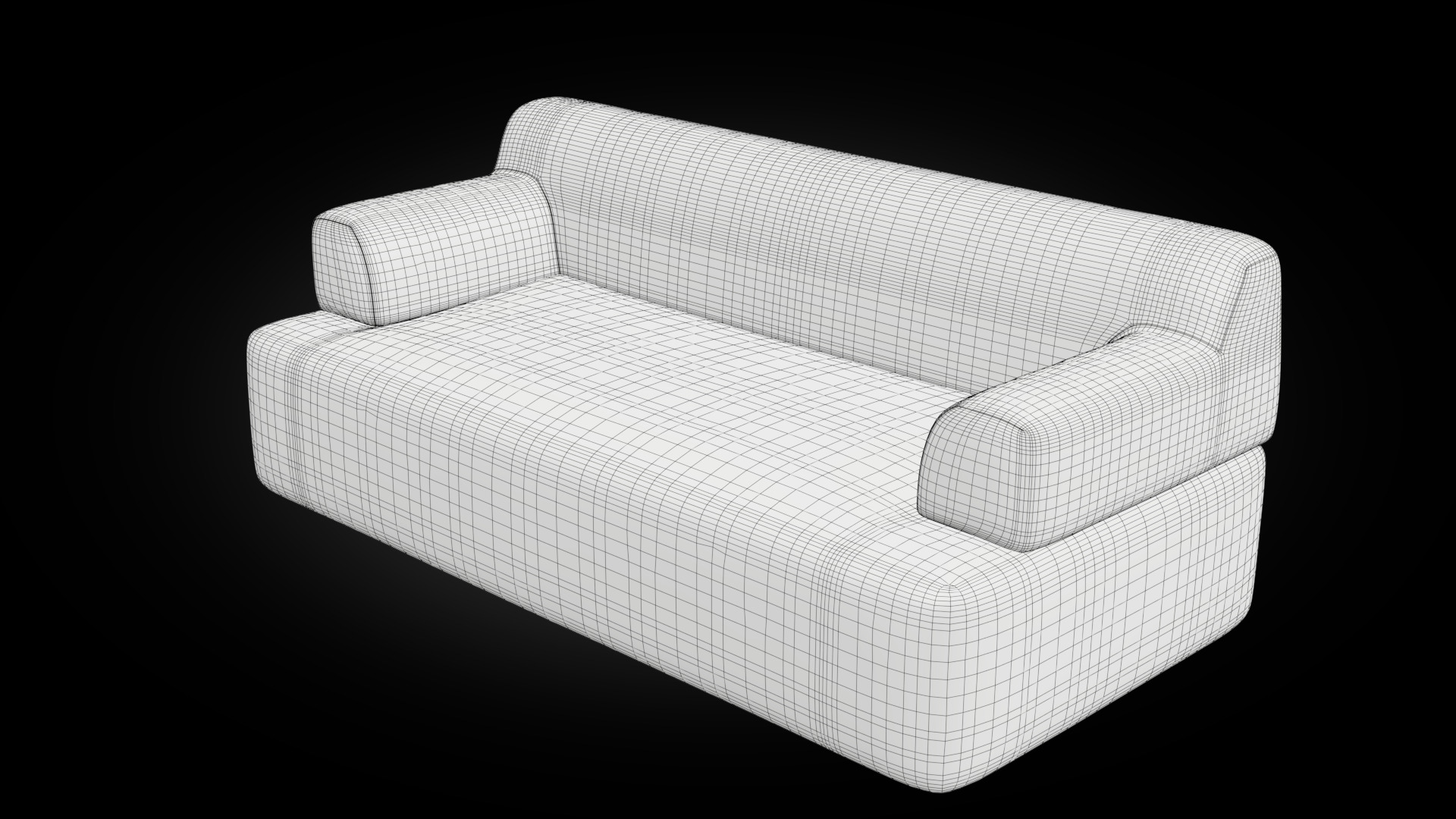 Forma two seat with armrest 3D model_15