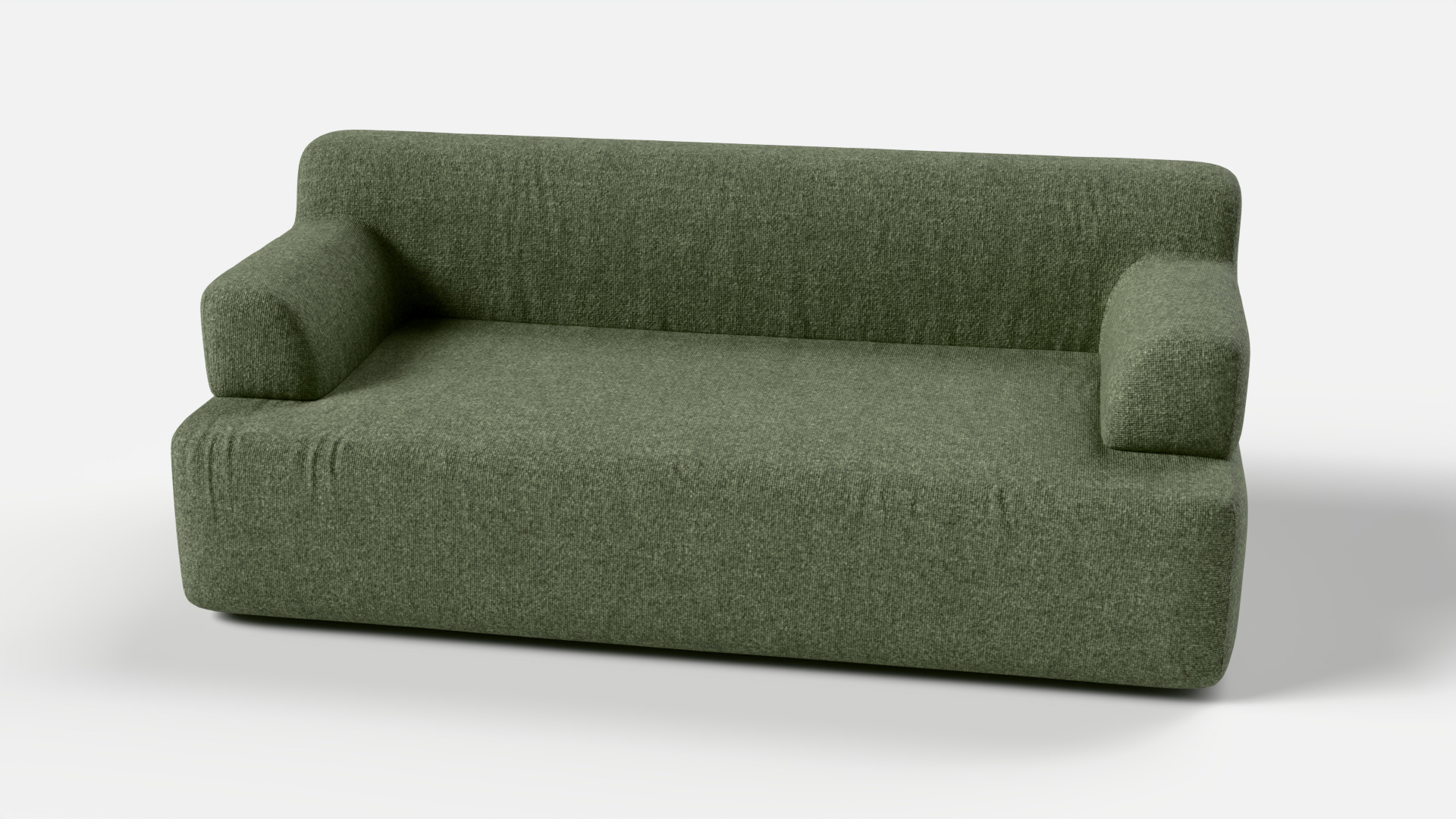 Forma two seat with armrest 3D model_2