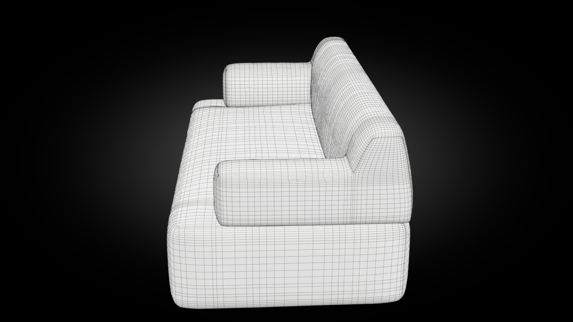Forma two seat with armrest 3D model_16