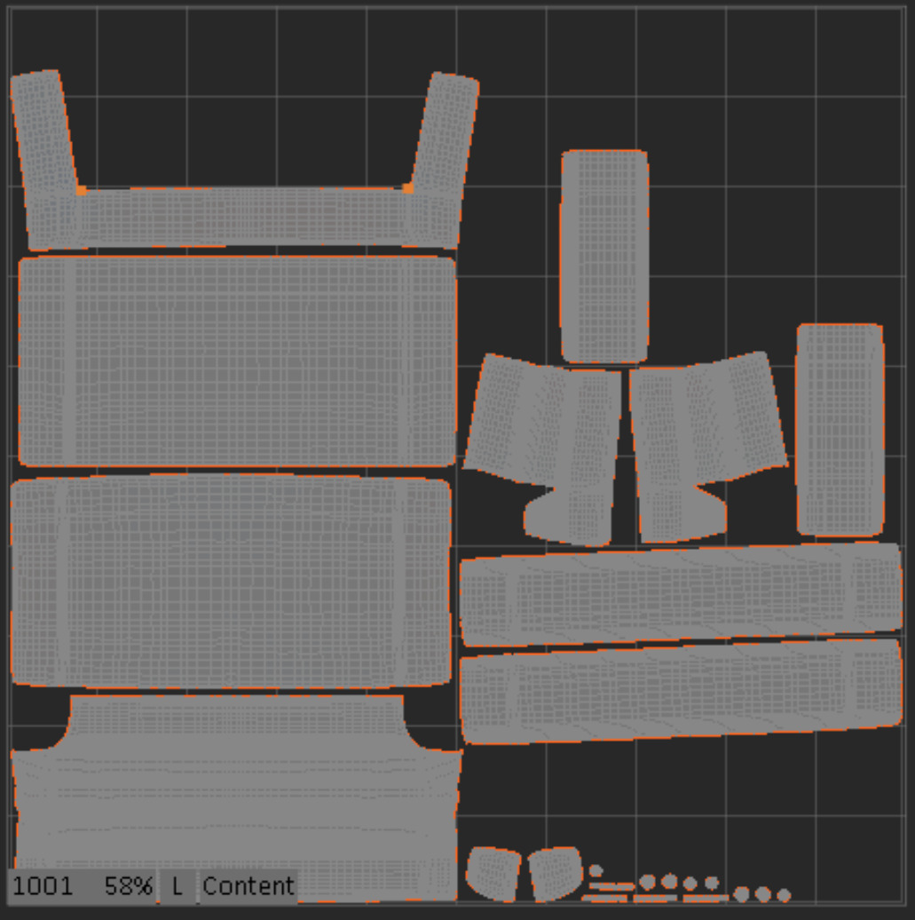 Forma two seat with armrest 3D model_23