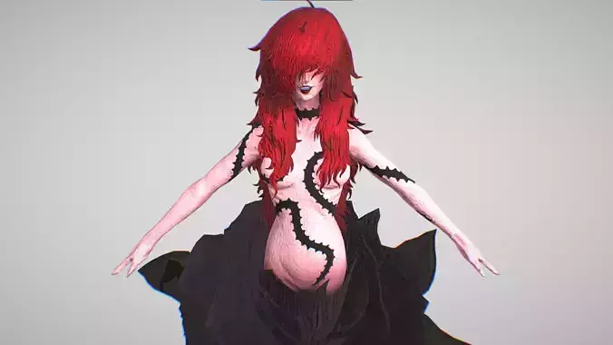 Alraune - Shin Megami Tensei Liberation Dx2 - Plus Animations Low-poly 3D model