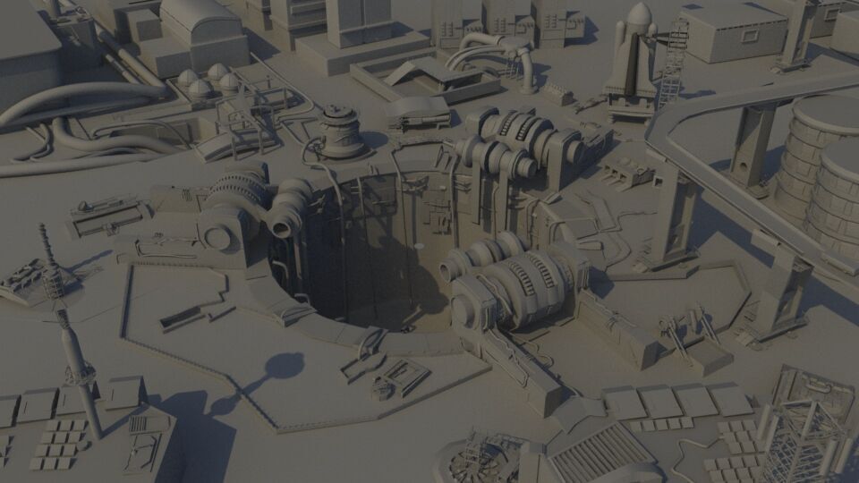bg scifi maya  3D model_4