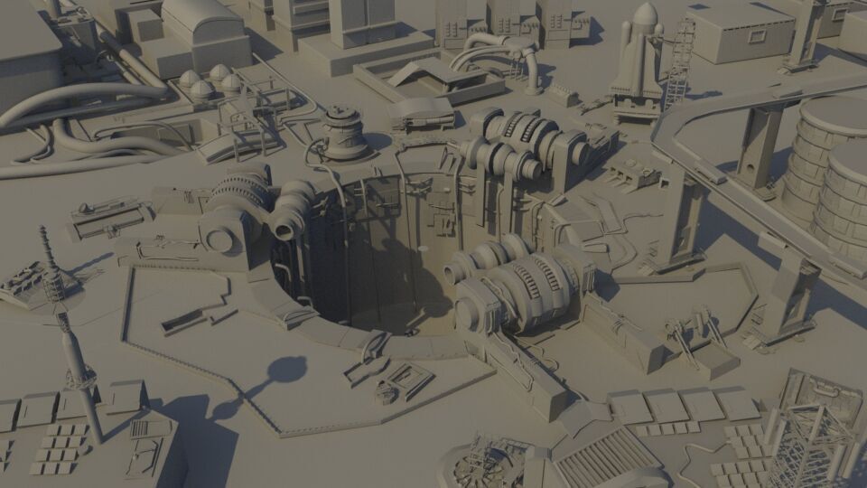 bg scifi maya  3D model_5