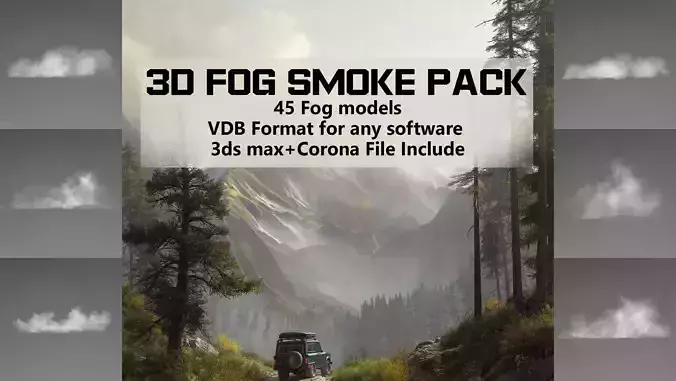 VDB FOG SMOKE PACK 3D model