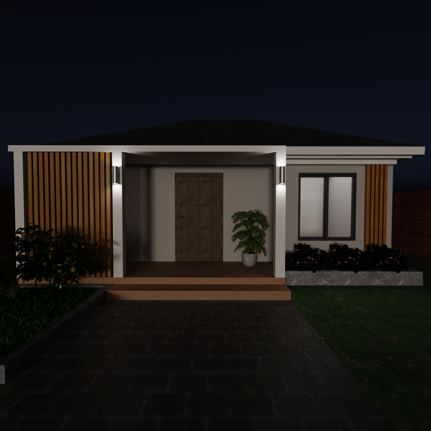 House Exterior Design 3D model_7