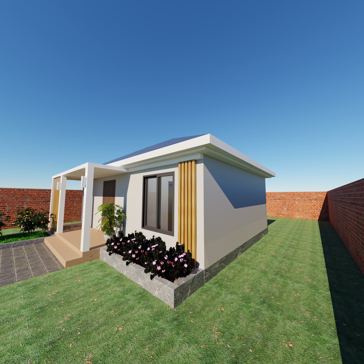 House Exterior Design 3D model_2