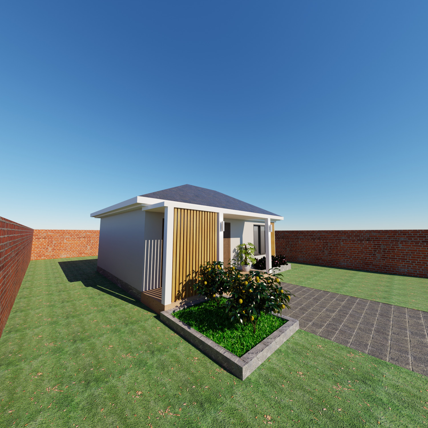 House Exterior Design 3D model_3