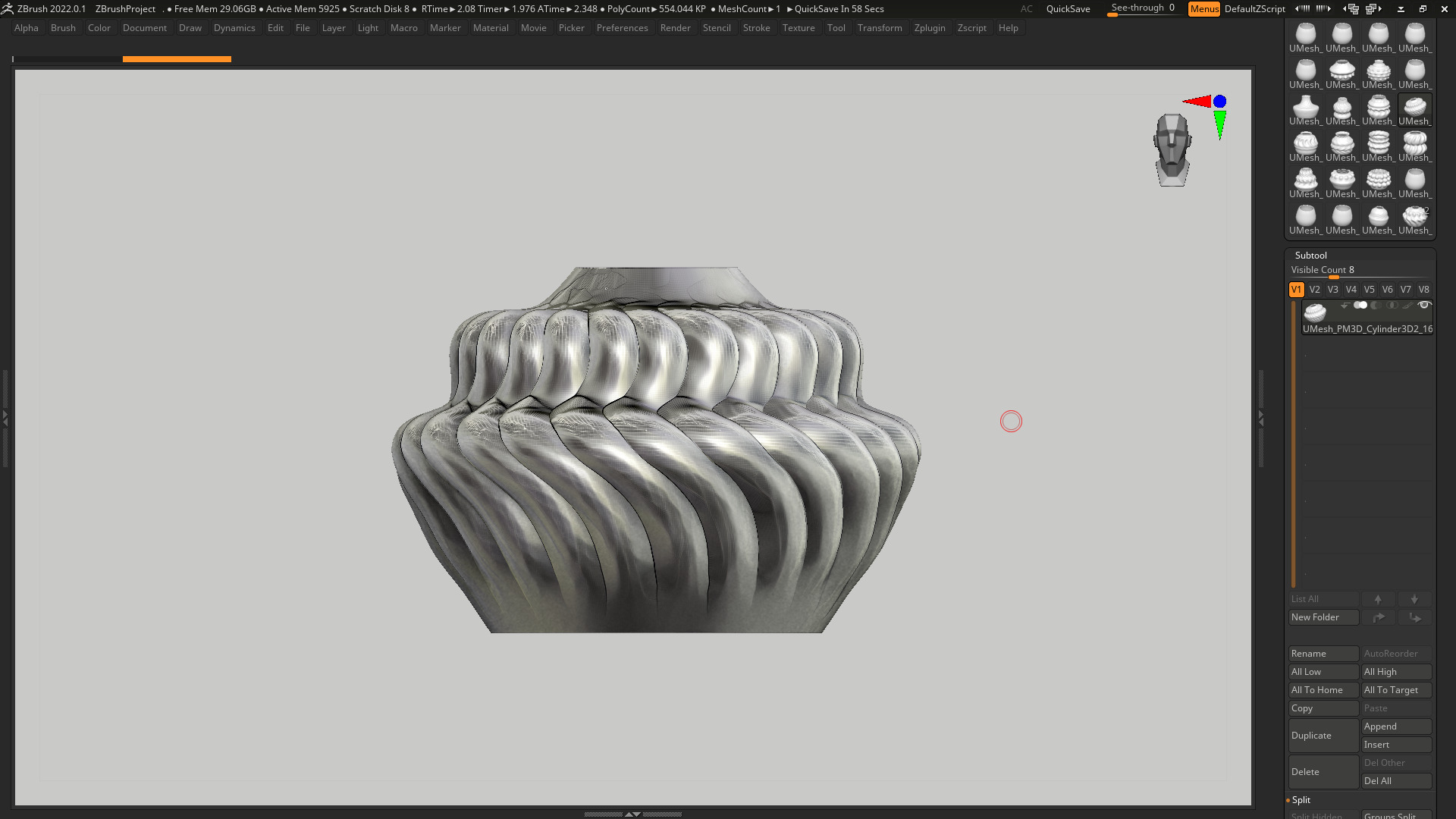 vase 3d print 765 3D print model_4