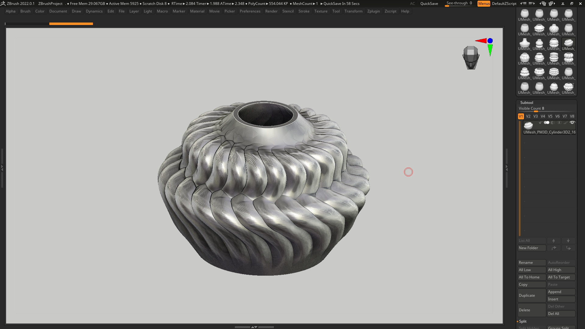 vase 3d print 765 3D print model_3