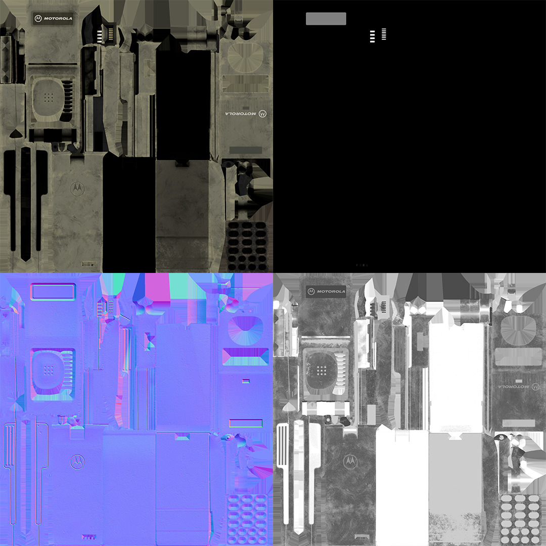 90s Brick Phone - Motorola MicroTAK  3D model_4