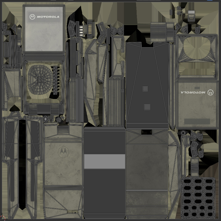 90s Brick Phone - Motorola MicroTAK  3D model_3