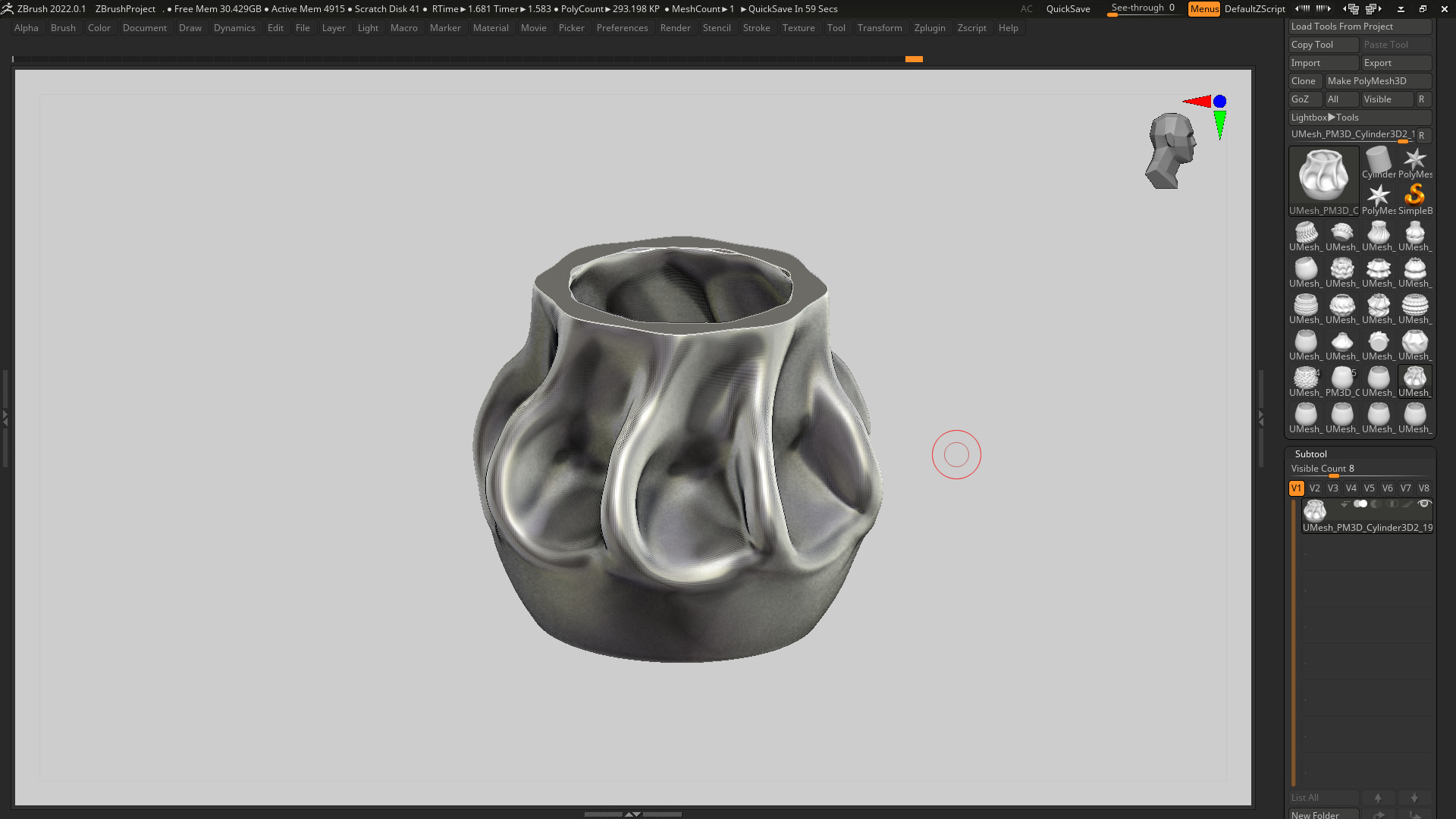 vase 3d print 747 3D print model_3