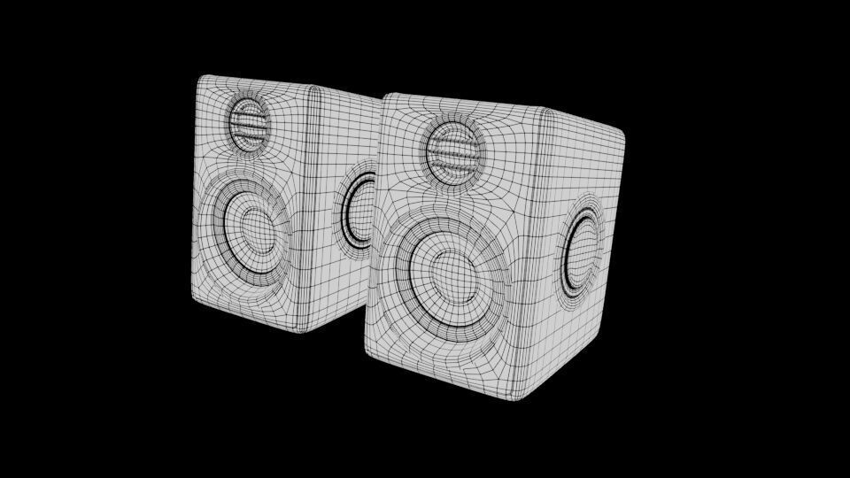 JALTECH USB Super Bass Speakers 3D model_8