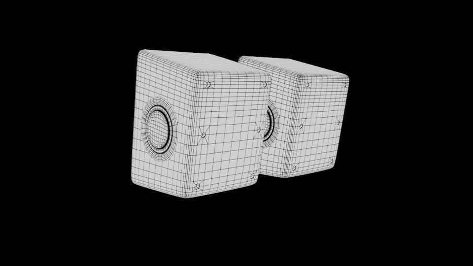 JALTECH USB Super Bass Speakers 3D model_9