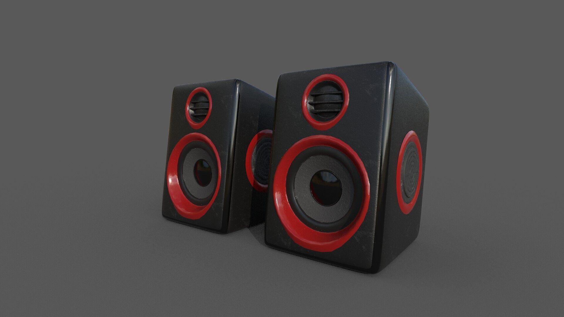 JALTECH USB Super Bass Speakers 3D model_2
