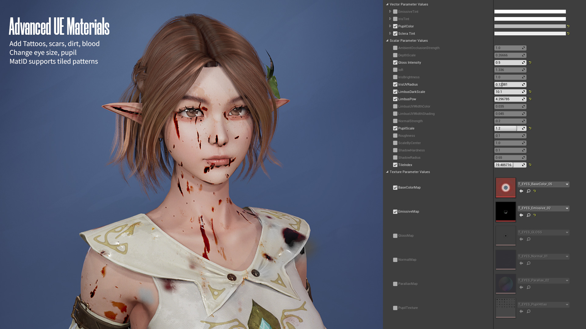 MMORPG Newbie Archers - Medieval Fantasy Modular Character Low-poly 3D model_22