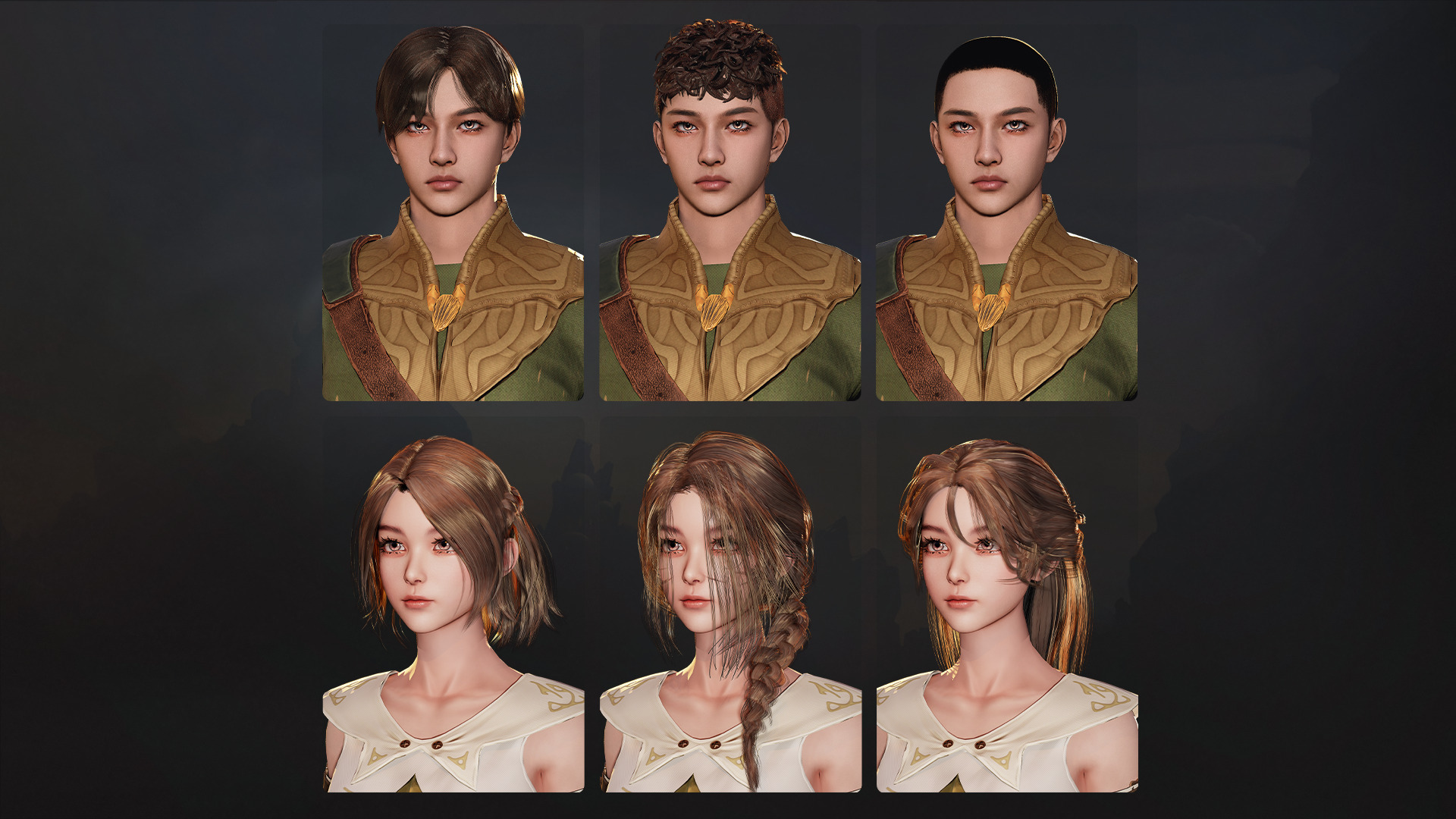 MMORPG Newbie Archers - Medieval Fantasy Modular Character Low-poly 3D model_13
