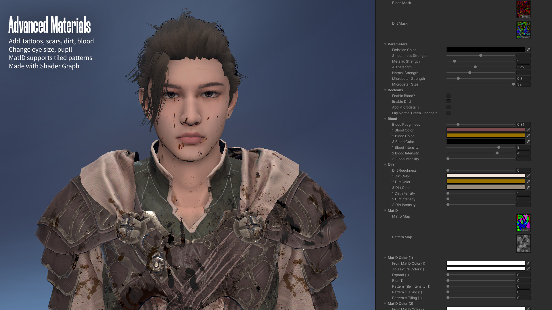 MMORPG Advanced Archers - Medieval Fantasy Modular Character Low-poly 3D model_24