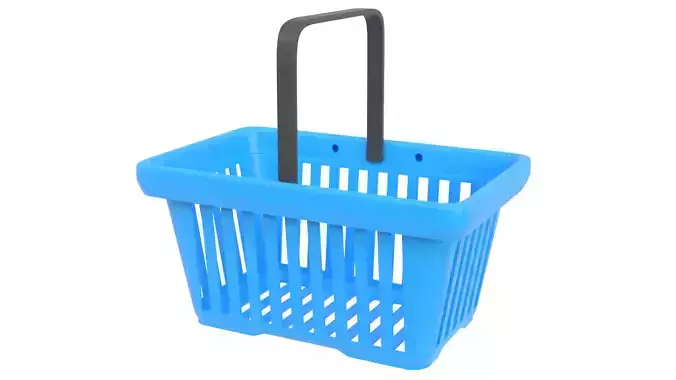 Shopping basket 06 3D model