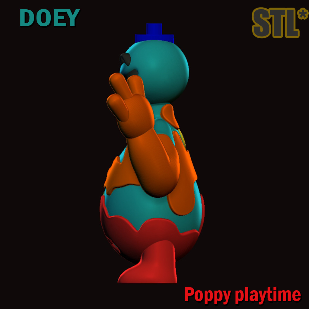 Doey the doughman STL 3D Model Poppy Playtime Chapter 4 3D print model_3