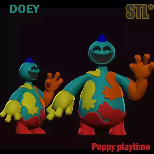 Doey the doughman STL 3D Model Poppy Playtime Chapter 4 3D print model