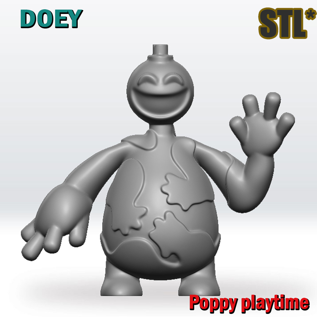 Doey the doughman STL 3D Model Poppy Playtime Chapter 4 3D print model_2