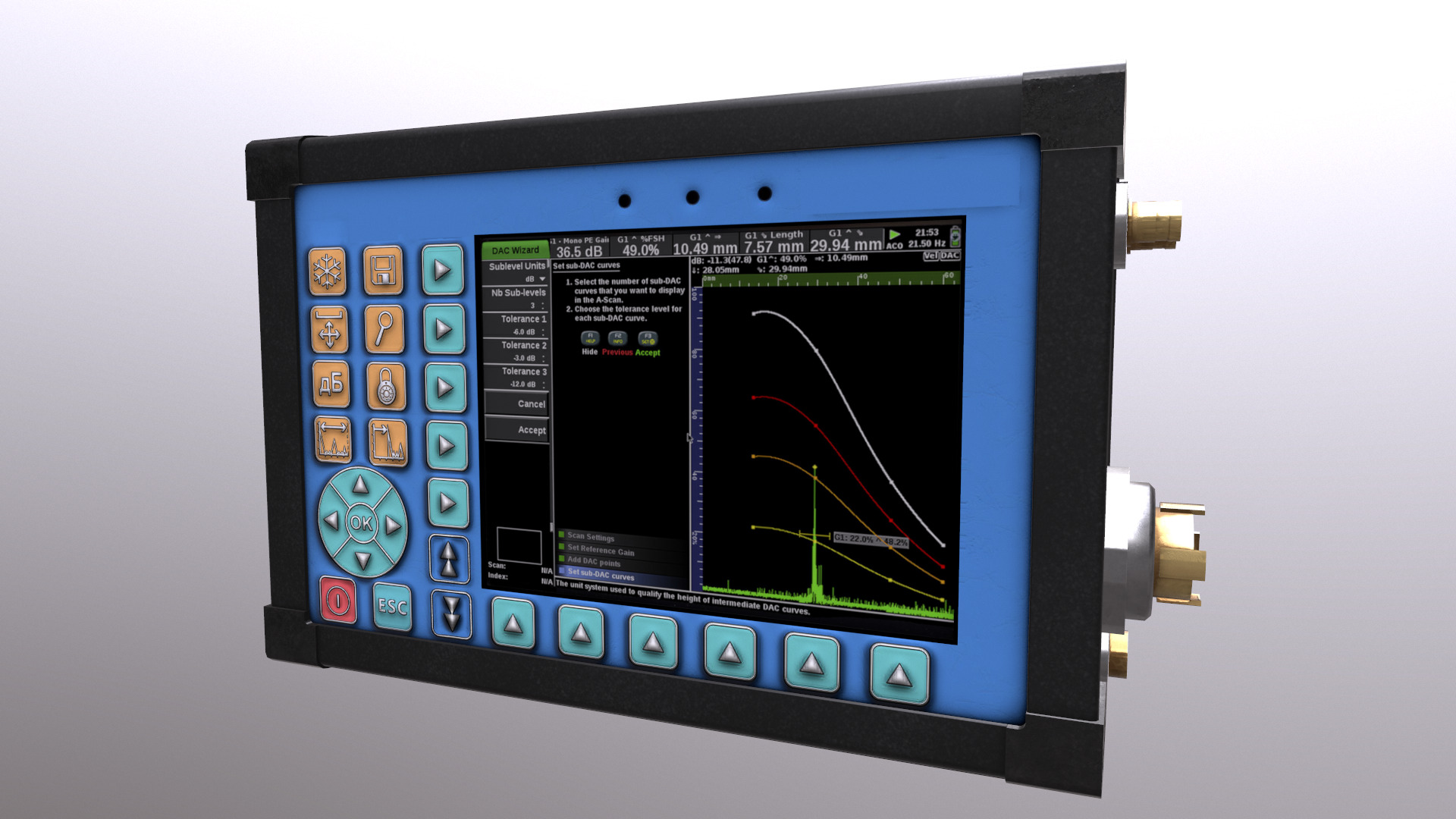 Ultrasonic Flaw Detector Low Poly Low-poly 3D model_12