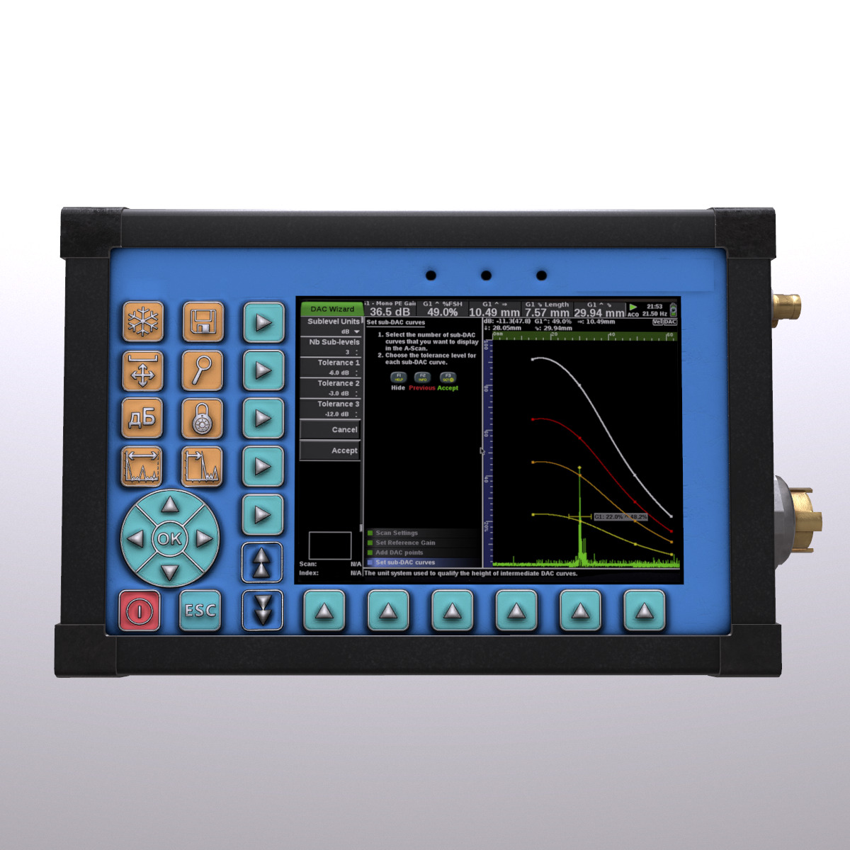 Ultrasonic Flaw Detector Low Poly Low-poly 3D model_5