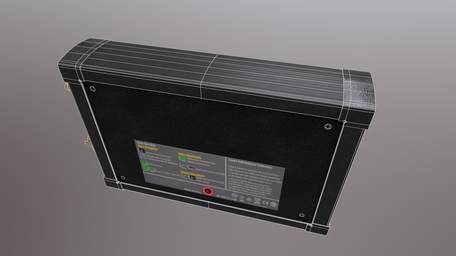 Ultrasonic Flaw Detector Low Poly Low-poly 3D model_35