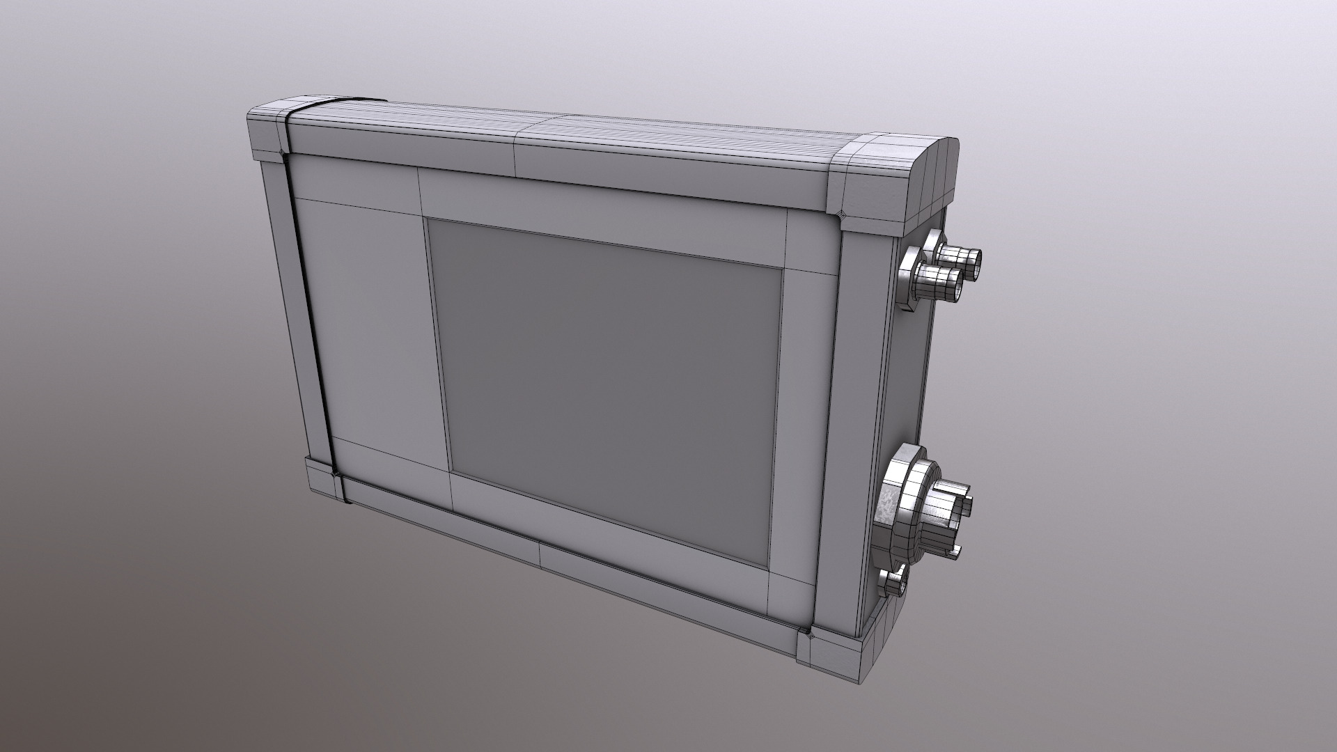 Ultrasonic Flaw Detector Low Poly Low-poly 3D model_40