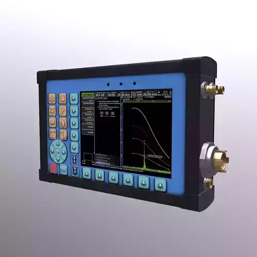 Ultrasonic Flaw Detector Low Poly Low-poly 3D model