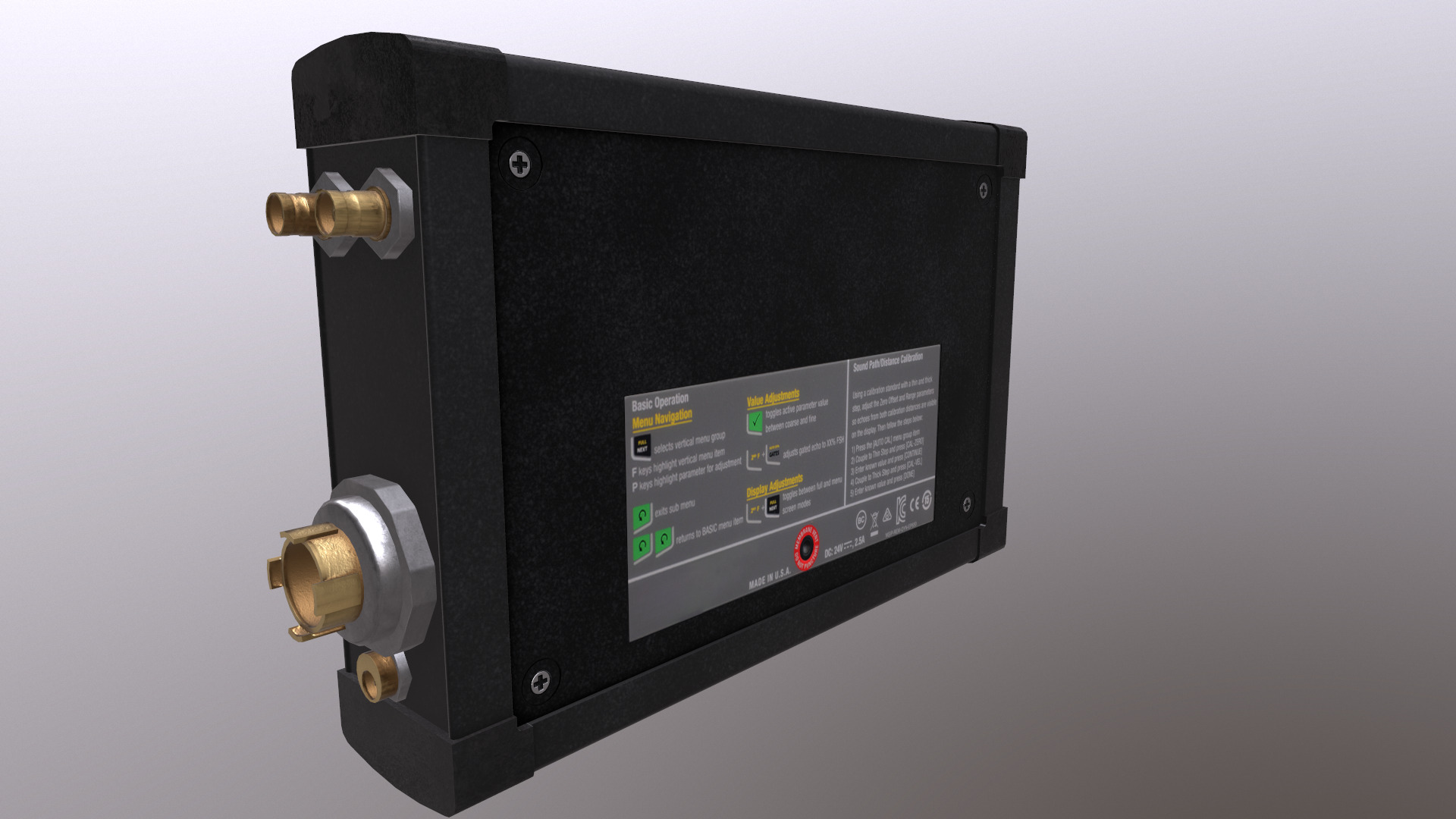 Ultrasonic Flaw Detector Low Poly Low-poly 3D model_24