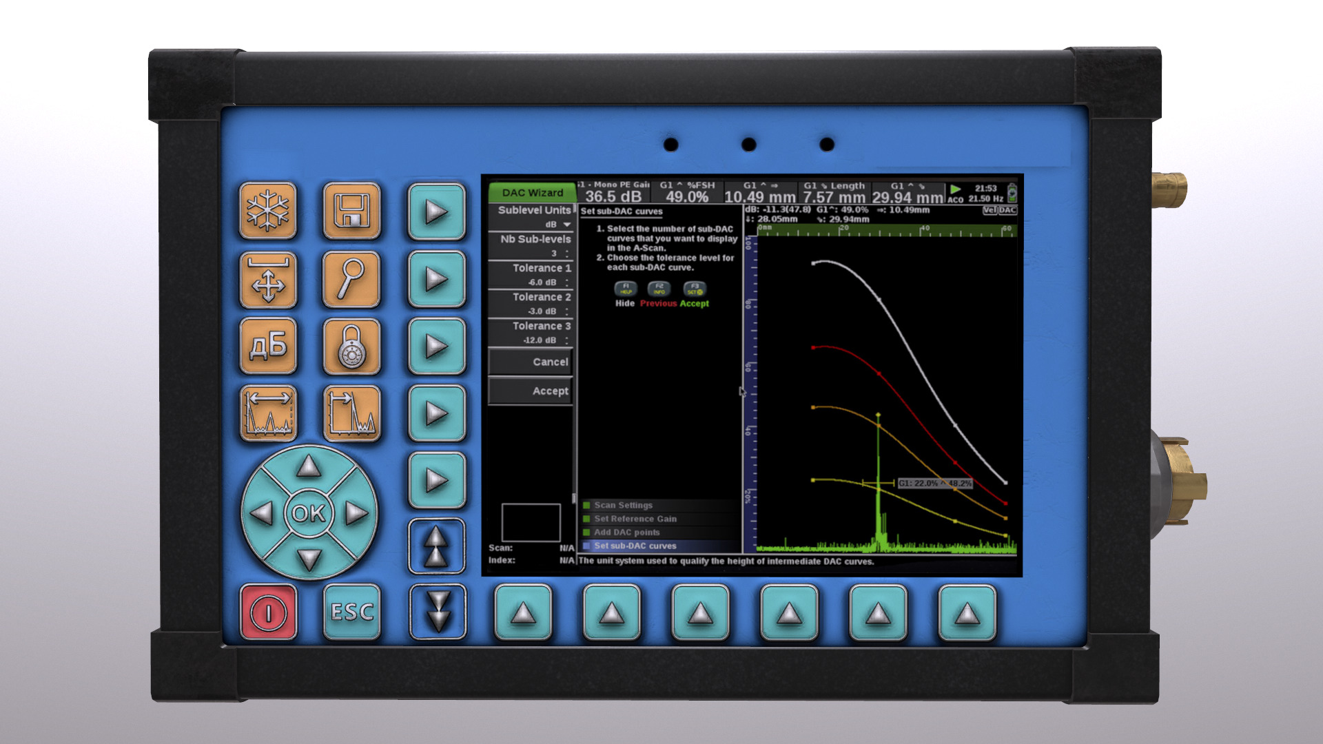 Ultrasonic Flaw Detector Low Poly Low-poly 3D model_10